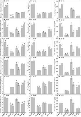 Tree growth as an effect indicator of silvopastoral systems in the low hilly area of western Henan province, China